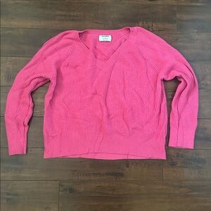Old Navy Pink V-Neck Sweater